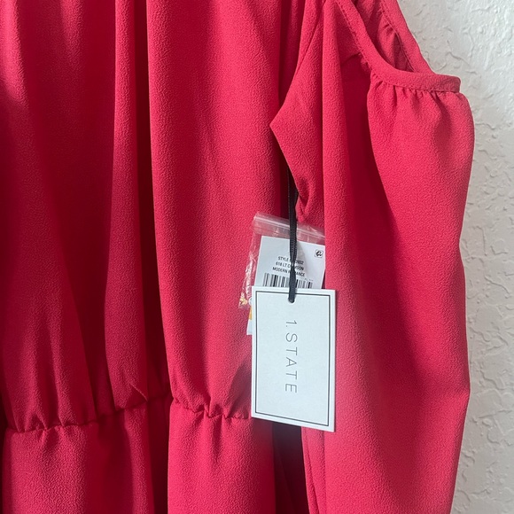 NWT - 1.STATE Romper - S Red/Orange - Picture 5 of 7